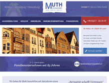 Tablet Screenshot of immo-muth.de